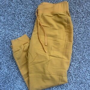 Women's Yellow Scrub Pants